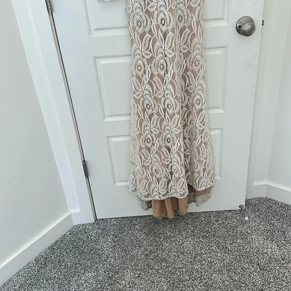 Jovani V-Neck Bridal Gown - Picture 6 of 10